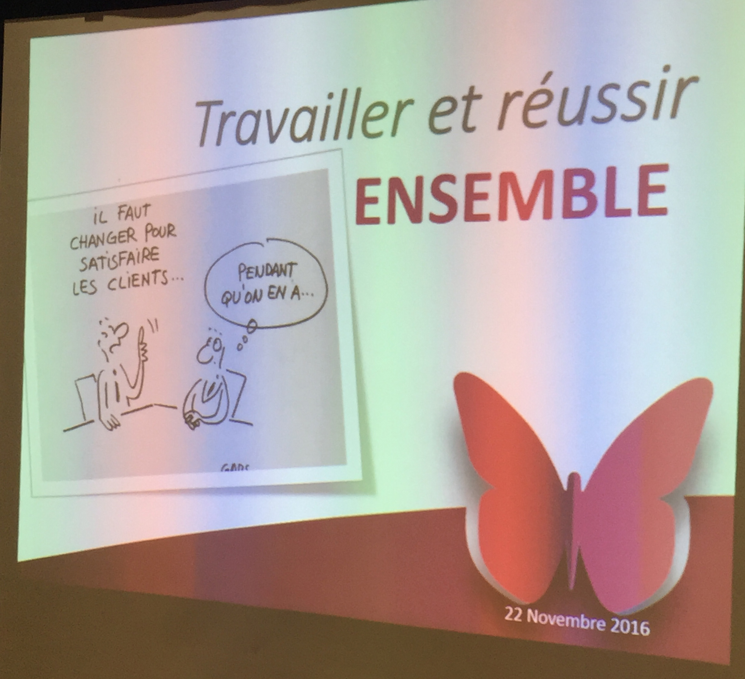 22 NOVEMBRE 2016 – « TRAVAILLER ET REUSSIR ENSEMBLE »